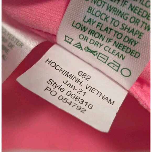 Lilly Pulitzer Girl's Illiana Swim Cover Up Size S (4-5) Flutter Sleeve Hot Pink - Picture 7 of 8